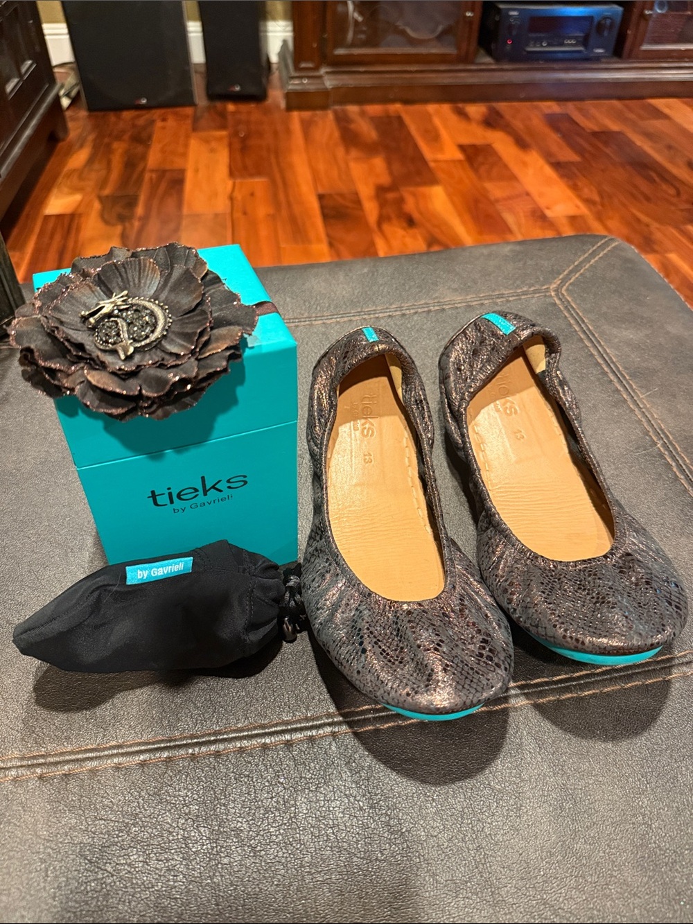 Size 13 women's Tieks EMBER Ballet Flats